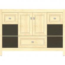 Strasser Woodenwork 55.549 - 48 X 21 X 34.5 Alki Cafe Vanity Ogee Miter Nat Maple Sb