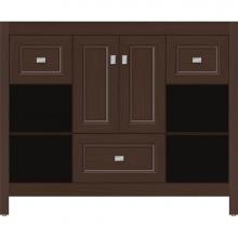 Strasser Woodenwork 55.659 - 42 X 21 X 34.5 Alki Cafe Vanity Ogee Miter Choc Oak Sb