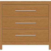 Strasser Woodenwork 50.808 - 36 X 18.5 X 34.5 Belltown Vanity Slab Nat Cherry 3 Drw