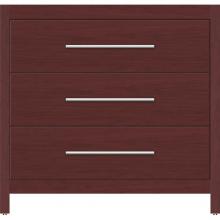 Strasser Woodenwork 50.809 - 36 X 18.5 X 34.5 Belltown Vanity Slab Dk Cherry 3 Drw