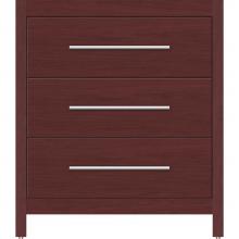 Strasser Woodenwork 50.829 - 30 X 18.5 X 34.5 Belltown Vanity Slab Dk Cherry 3 Drw