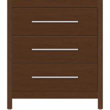 Strasser Woodenwork 55.823 - 30 X 21 X 34.5 Belltown Vanity Slab Pecan Cherry 3 Drw