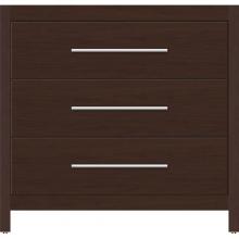 Strasser Woodenwork 50.811 - 36 X 18.5 X 34.5 Belltown Vanity Slab Choc Cherry 3 Drw