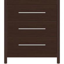 Strasser Woodenwork 50.831 - 30 X 18.5 X 34.5 Belltown Vanity Slab Choc Cherry 3 Drw