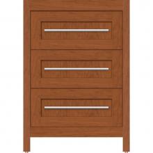 Strasser Woodenwork 55.699 - 24 X 21 X 34.5 Belltown Vanity Shaker Cinn Cherry 3 Drw