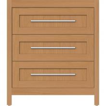 Strasser Woodenwork 50.783 - 30 X 21 X 34.5 Belltown Vanity Shaker Nat Oak 3 Drw