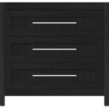 Strasser Woodenwork 55.865 - 36 X 21 X 34.5 Belltown Vanity Shaker Midnight Oak 3 Drw