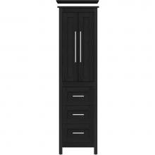 Strasser Woodenwork 55.873 - 19.5 X 21 X 70 Belltown Linen Shaker Midnight Oak