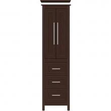 Strasser Woodenwork 55.790 - 19.5 X 18.5 X 70 Belltown Linen Deco Miter Choc Cherry