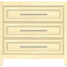 Strasser Woodenwork 55.751 - 36 X 18.5 X 34.5 Belltown Vanity Deco Miter Nat Maple 3 Drw