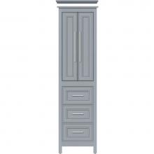 Strasser Woodenwork 55.783 - 19.5 X 21 X 70 Belltown Linen Deco Miter Silver Oak