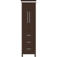 Strasser Woodenwork 55.862 - 19.5 X 18.5 X 70 Belltown Linen Deco Miter Choc Oak