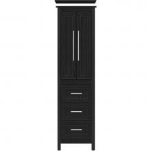 Strasser Woodenwork 55.885 - 19.5 X 21 X 70 Belltown Linen Deco Miter Midnight Oak