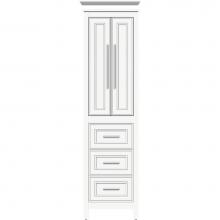 Strasser Woodenwork 55.794 - 19.5 X 18.5 X 70 Belltown Linen Deco Miter Sat White
