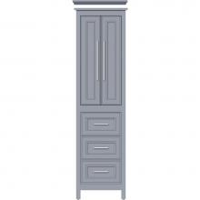 Strasser Woodenwork 55.910 - 19.5 X 18.5 X 70 Belltown Linen Deco Miter Sat Silver