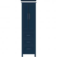Strasser Woodenwork 58-267 - 19.5 X 21 X 70 Belltown Linen Deco Miter Lapis Night