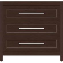 Strasser Woodenwork 55.950 - 36 X 18.5 X 34.5 Belltown Vanity Ogee Miter Choc Cherry 3 Drw