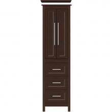 Strasser Woodenwork 55.990 - 19.5 X 18.5 X 70 Belltown Linen Ogee Miter Choc Cherry