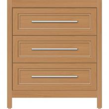 Strasser Woodenwork 55.972 - 30 X 18.5 X 34.5 Belltown Vanity Ogee Miter Nat Oak 3 Drw