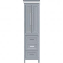 Strasser Woodenwork 55.993 - 19.5 X 18.5 X 70 Belltown Linen Ogee Miter Silver Oak