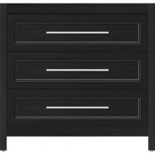 Strasser Woodenwork 56.033 - 36 X 21 X 34.5 Belltown Vanity Ogee Miter Midnight Oak 3 Drw