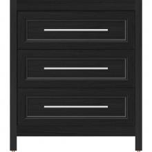 Strasser Woodenwork 56.035 - 30 X 21 X 34.5 Belltown Vanity Ogee Miter Midnight Oak 3 Drw