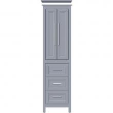 Strasser Woodenwork 56.046 - 19.5 X 18.5 X 70 Belltown Linen Ogee Miter Sat Silver