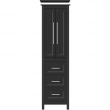 Strasser Woodenwork 55.986 - 19.5 X 21 X 70 Belltown Linen Ogee Miter Sat Black