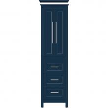 Strasser Woodenwork 58-845 - 19.5 X 18.5 X 70 Belltown Linen Ogee Miter Lapis Night