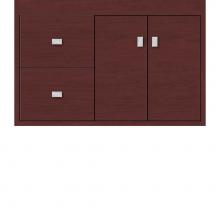 Strasser Woodenwork 20.602 - 30 X 18.5 X 19.75 Sodo Inset Wall Mount Vanity Slab Dk Cherry Lh