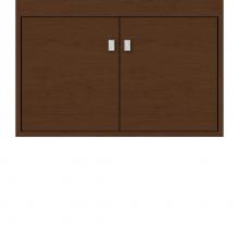 Strasser Woodenwork 20.991 - 30 X 18.5 X 19.75 Sodo Inset Wall Mount Vanity Slab Pecan Cherry Std