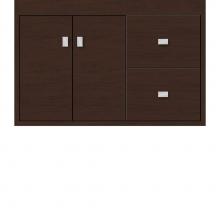 Strasser Woodenwork 20.593 - 30 X 18.5 X 19.75 Sodo Inset Wall Mount Vanity Slab Choc Cherry Rh