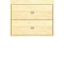 Strasser Woodenwork 20.634 - 24 X 18.5 X 19.75 Sodo Inset Wall Mount Drw Bank Slab Nat Maple