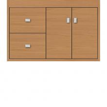 Strasser Woodenwork 20.465 - 30 X 21 X 19.75 Sodo Inset Wall Mount Vanity Slab Nat Oak Lh