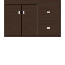 Strasser Woodenwork 21.462 - 30 X 21 X 19.75 Sodo Inset Wall Mount Vanity Slab Choc Oak Rh