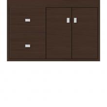 Strasser Woodenwork 21.463 - 30 X 21 X 19.75 Sodo Inset Wall Mount Vanity Slab Choc Oak Lh