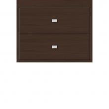 Strasser Woodenwork 21.466 - 24 X 21 X 19.75 Sodo Inset Wall Mount Drw Bank Slab Choc Oak