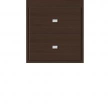 Strasser Woodenwork 21.481 - 18 X 18.5 X 19.75 Sodo Inset Wall Mount Drw Bank Slab Choc Oak