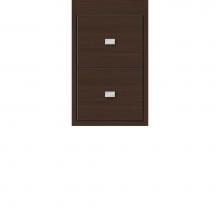 Strasser Woodenwork 21.468 - 12 X 21 X 19.75 Sodo Inset Wall Mount Drw Bank Slab Choc Oak