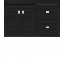 Strasser Woodenwork 21.671 - 30 X 21 X 19.75 Sodo Inset Wall Mount Vanity Slab Midnight Oak Rh