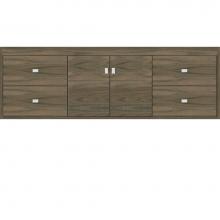 Strasser Woodenwork 56-733 - 60 X 18.5 X 19.75 Sodo Inset Wall Mount Vanity Slab Dusky Oak Sb