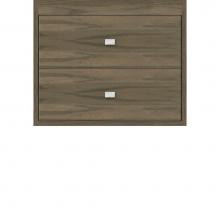 Strasser Woodenwork 54-857 - 24 X 18.5 X 19.75 Sodo Inset Wall Mount Drw Bank Slab Dusky Oak