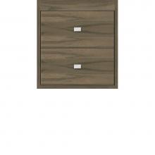 Strasser Woodenwork 54-833 - 18 X 21 X 19.75 Sodo Inset Wall Mount Drw Bank Slab Dusky Oak