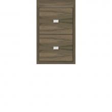 Strasser Woodenwork 54-779 - 12 X 21 X 19.75 Sodo Inset Wall Mount Drw Bank Slab Dusky Oak