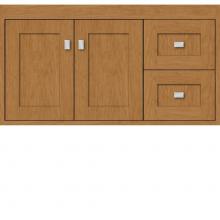 Strasser Woodenwork 20.140 - 36 X 21 X 19.75 Sodo Inset Wall Mount Vanity Shaker Nat Cherry Rh