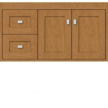 Strasser Woodenwork 20.150 - 36 X 21 X 19.75 Sodo Inset Wall Mount Vanity Shaker Nat Cherry Lh