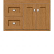 Strasser Woodenwork 20.320 - 30 X 18.5 X 19.75 Sodo Inset Wall Mount Vanity Shaker Nat Cherry Lh