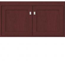 Strasser Woodenwork 20.162 - 36 X 21 X 19.75 Sodo Inset Wall Mount Vanity Shaker Dk Cherry Std