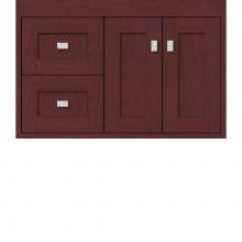 Strasser Woodenwork 20.322 - 30 X 18.5 X 19.75 Sodo Inset Wall Mount Vanity Shaker Dk Cherry Lh