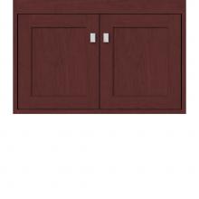 Strasser Woodenwork 20.332 - 30 X 18.5 X 19.75 Sodo Inset Wall Mount Vanity Shaker Dk Cherry Std